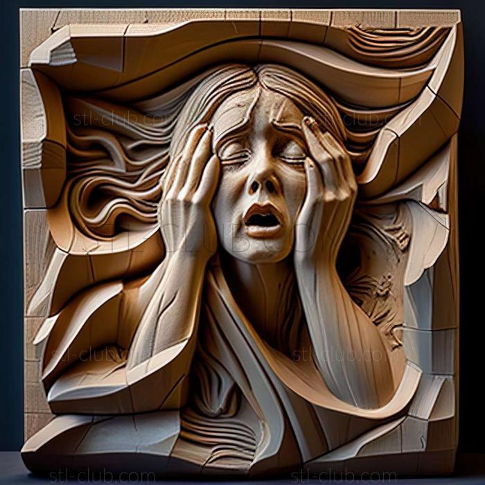 3D мадэль Сьюзен Лайон, американская художница. (STL)